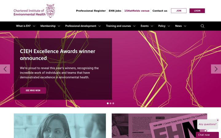 Screenshot of cieh.org