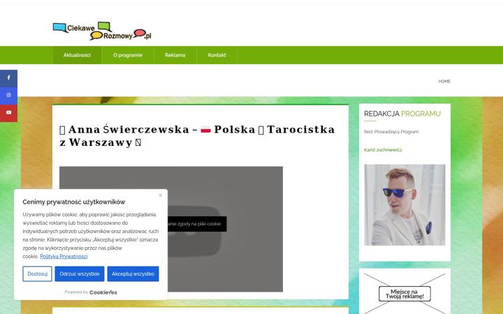Zrzut ekranu ciekawerozmowy.pl