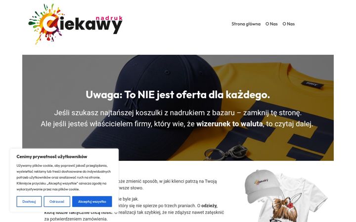 Zrzut ekranu ciekawynadruk.pl