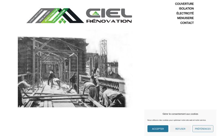 Екранна снимка на ciel-renovation.fr