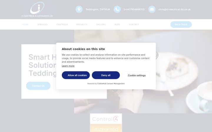 Screenshot of cielectrical.uk