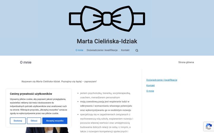 Zrzut ekranu cielinska.pl
