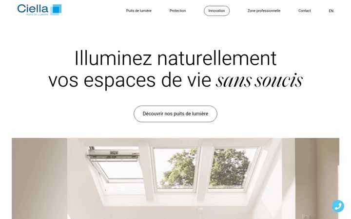 Captura de pantalla de ciella.ca