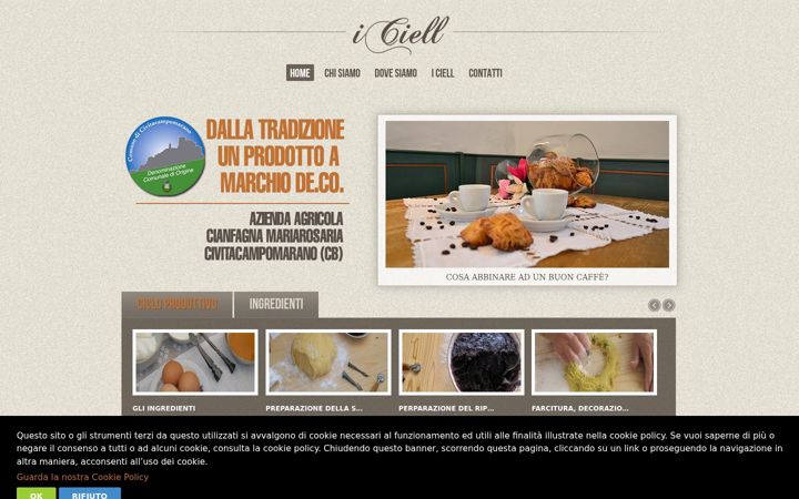 Captură de ecran a cielli-civitacampomarano.it