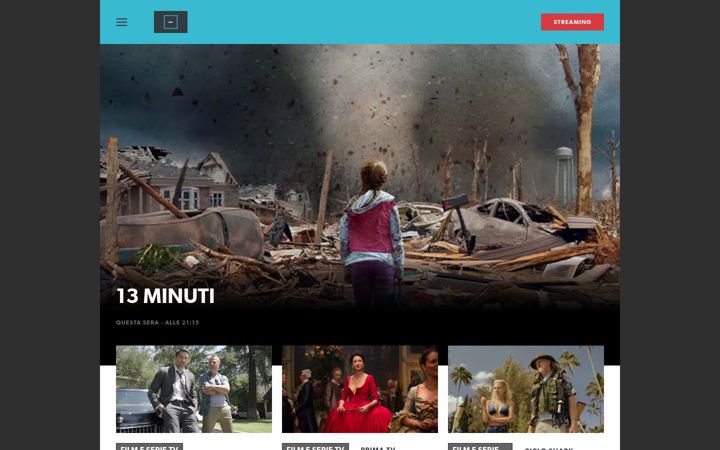 Captură de ecran a cielotv.it