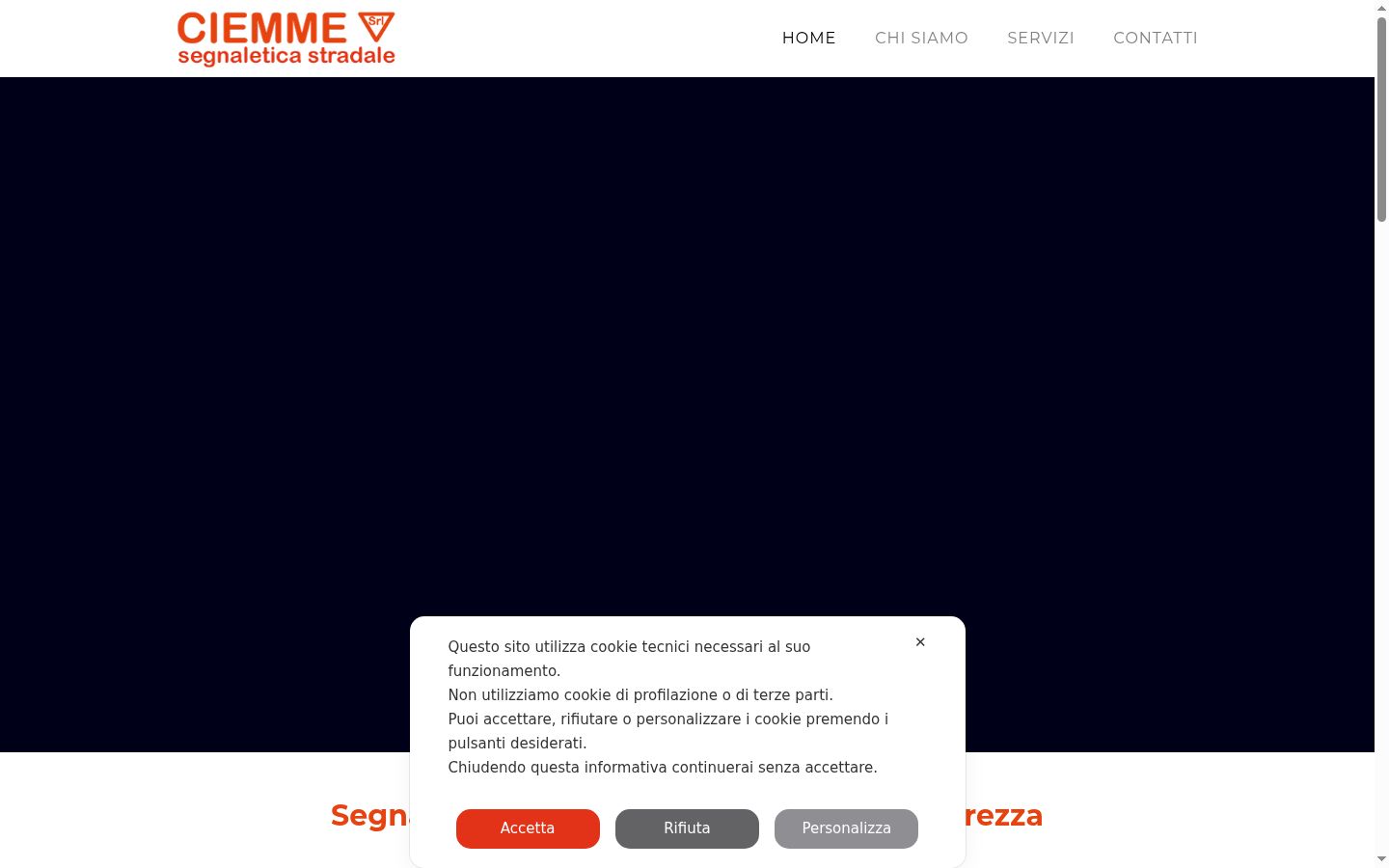 Capture d'écran de la bannière de consentement affichée avant toute interaction