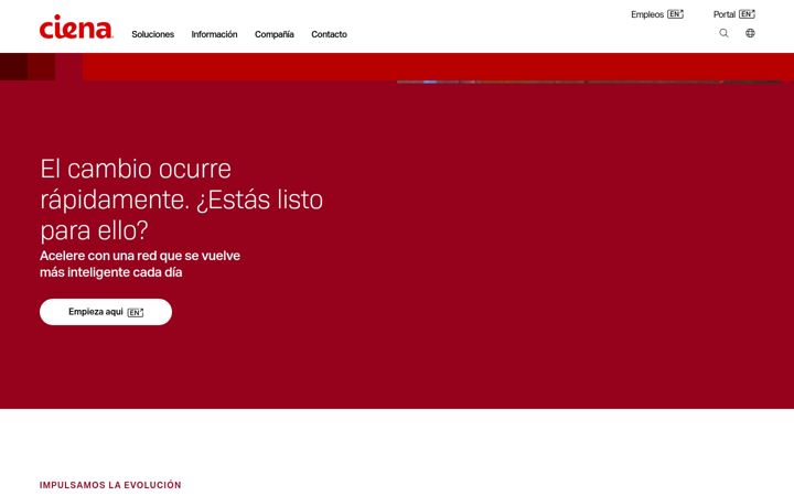 Screenshot di ciena.es