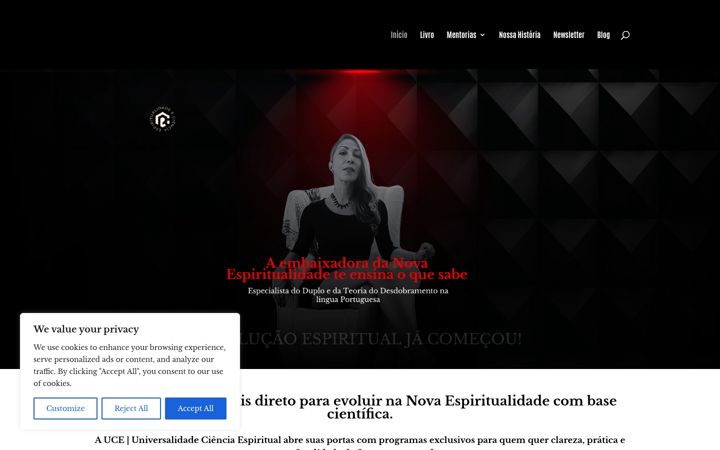 Ekrānuzņēmums no cienciaespiritual.com.br