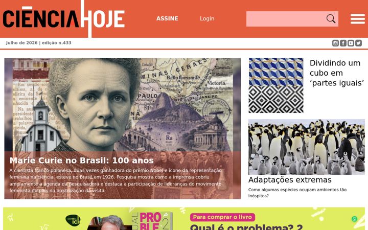 Ekrānuzņēmums no cienciahoje.org.br