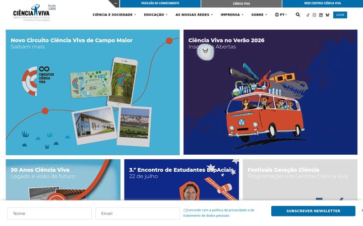 Screenshot ta' cienciaviva.pt