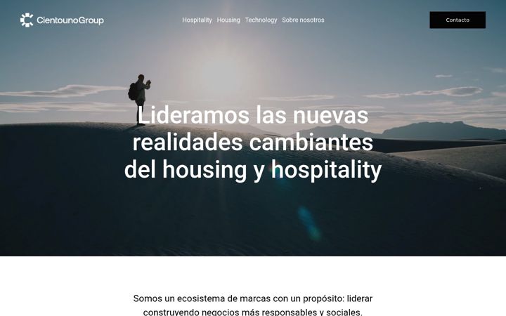 Screenshot ta' cientounogroup.com