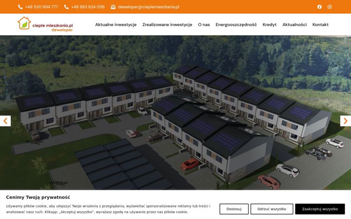 Ekraanipilt saidist cieplemieszkania.pl
