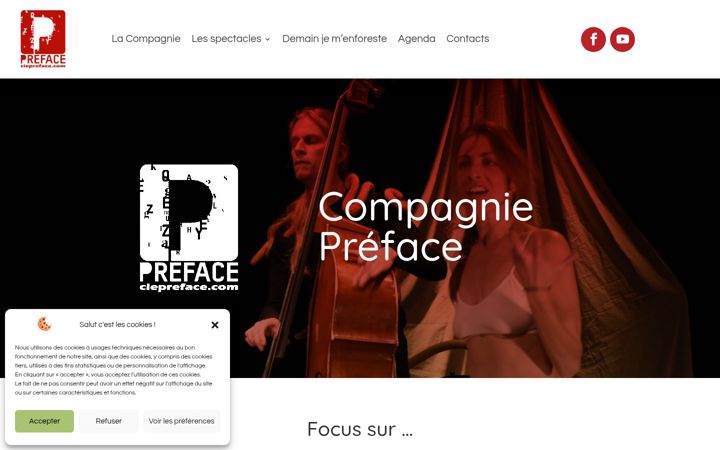 Screenshot of ciepreface.com