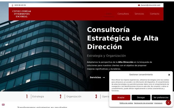 Screenshot of ciescorial.com