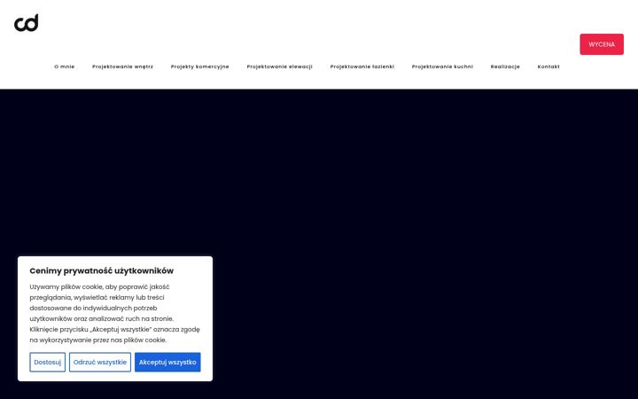 Screenshot stránky ciesielskidesign.pl