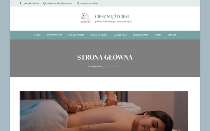 Ekrānuzņēmums no cieszsiezyciem.com.pl