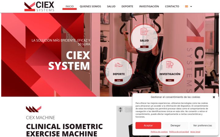 Screenshot of ciexsystems.com