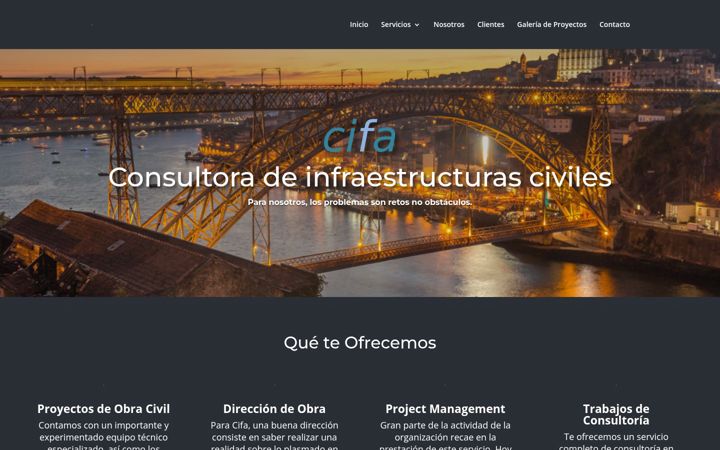 Screenshot of cifaingenieros.com