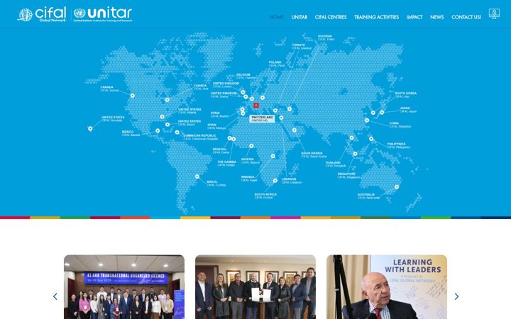 Captură de ecran a cifal-global-network.org