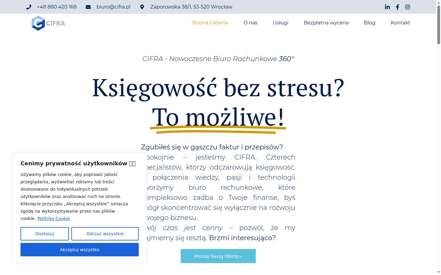 Posnetek zaslona pasice za privolitev, prikazane pred kakršno koli interakcijo