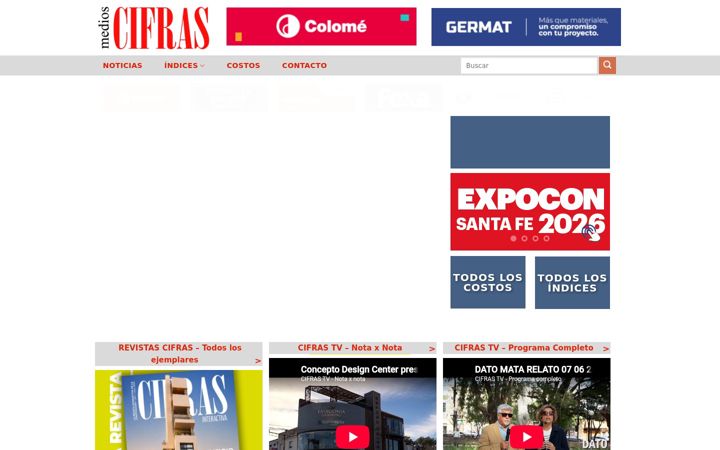 Screenshot of cifrasonline.com.ar