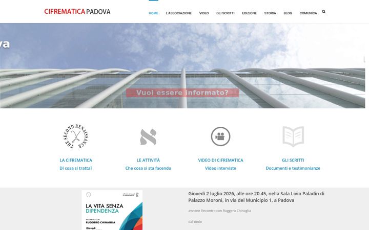 Screenshot of cifrematicapadova.it