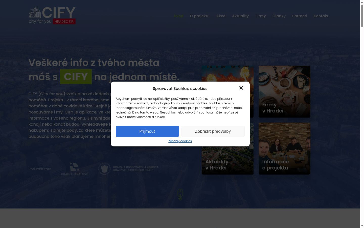 Captura de pantalla del banner de consentimiento mostrado antes de cualquier interacción