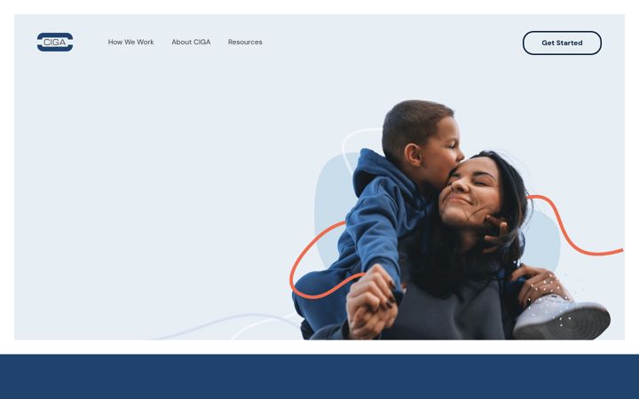 Captură de ecran a ciga.org