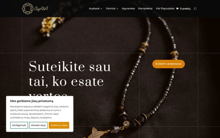 Screenshot of cigaa.lt