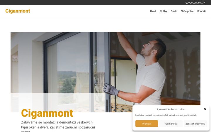Captura de ecrã de ciganmont.cz