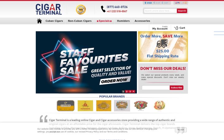 Snímek obrazovky cigarterminal.com
