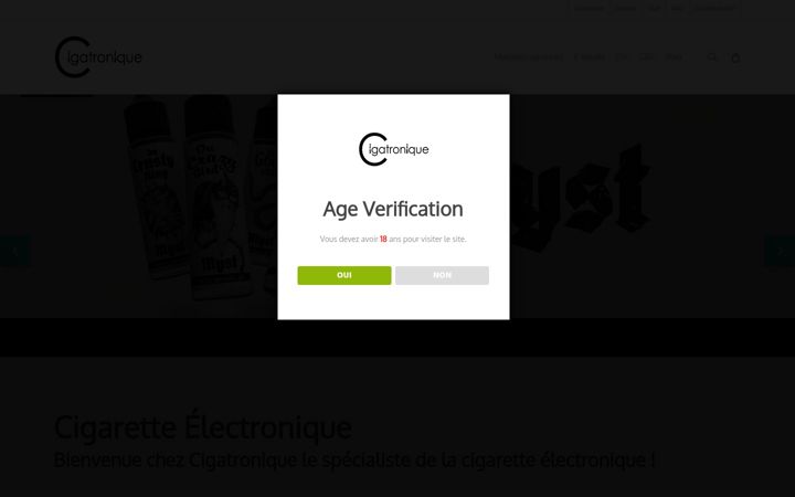 Zrzut ekranu cigatronique.fr