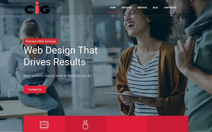 Screenshot of cigdesign.com