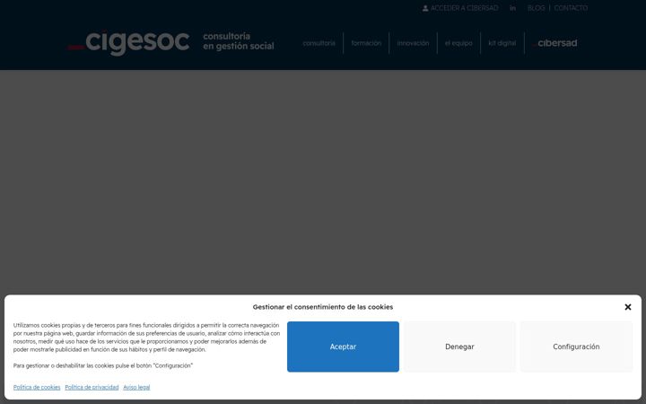 Skærmbillede af cigesoc.es