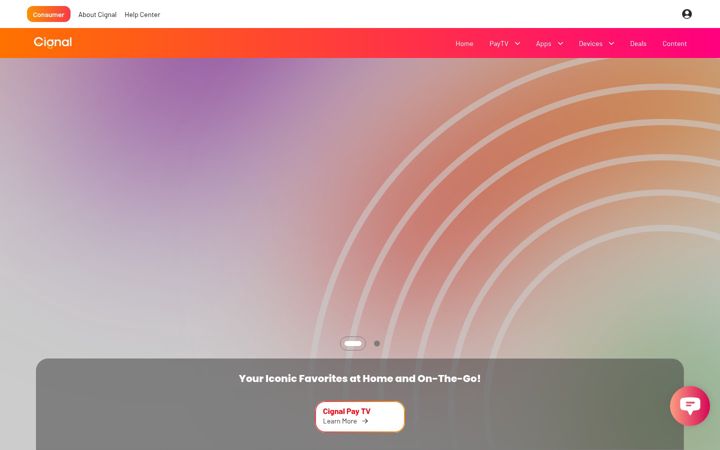 Screenshot of cignal.tv