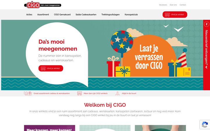 Screenshot του cigo.nl