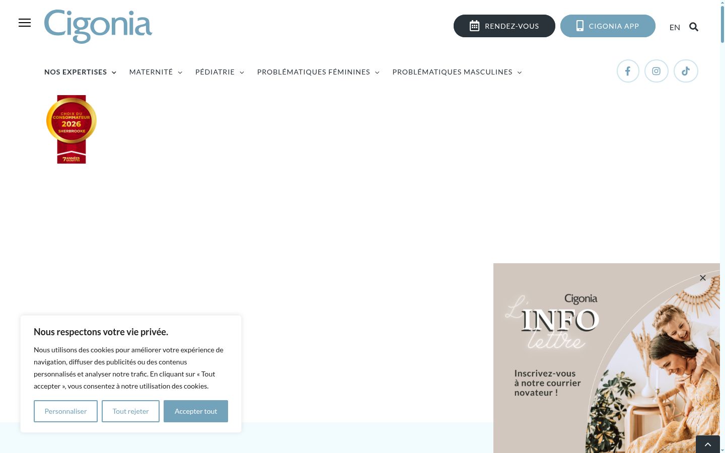 Screenshot tal-banner tal-kunsens muri qabel kwalunkwe interazzjoni