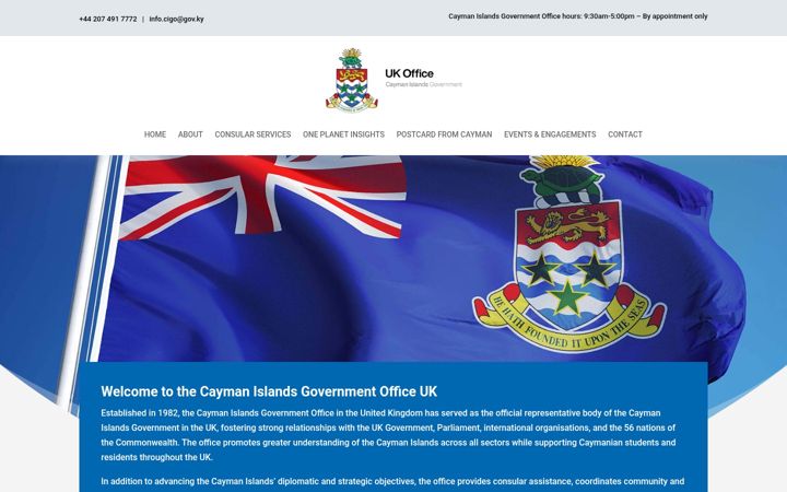 Screenshot of cigouk.ky