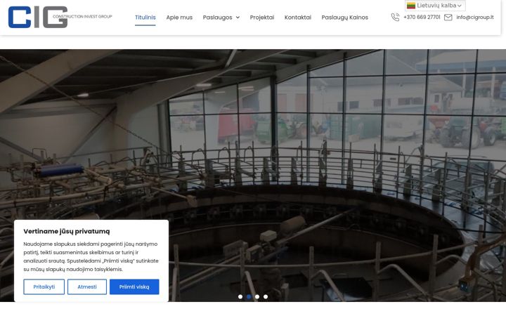 Screenshot di cigroup.lt