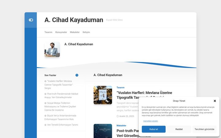 Screenshot of cihadkayaduman.com
