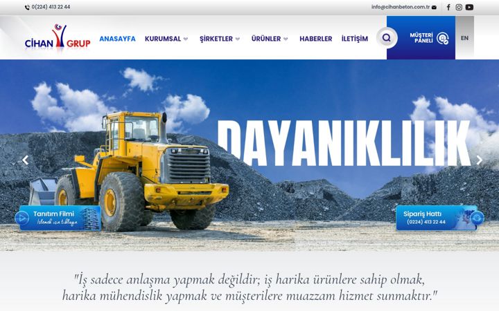 Screenshot of cihangrp.com