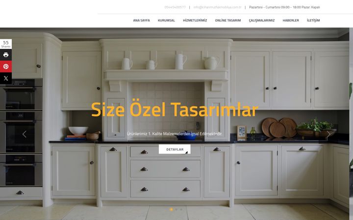 Captura de pantalla de cihanmutfakmobilya.com.tr