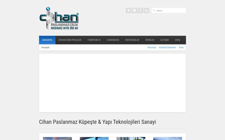 Screenshot of cihanpaslanmaz.com