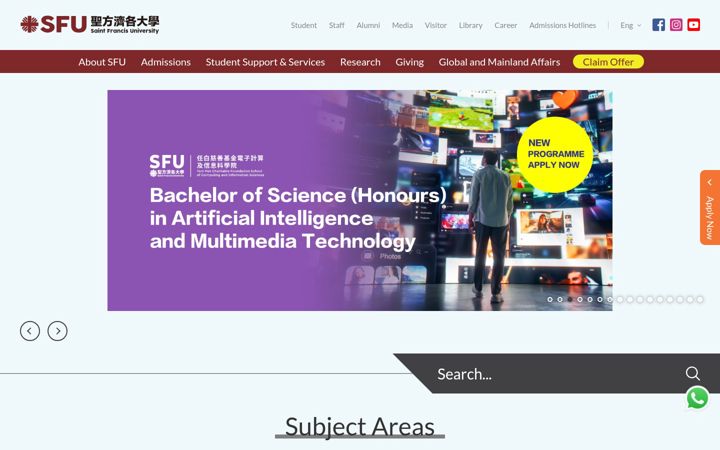 Screenshot of cihe.edu.hk
