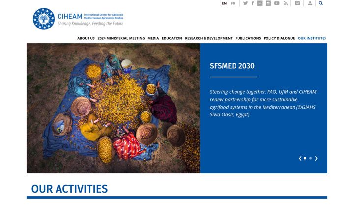 Screenshot of ciheam.org