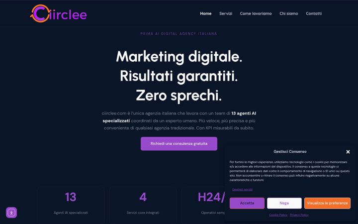 Screenshot of ciirclee.com