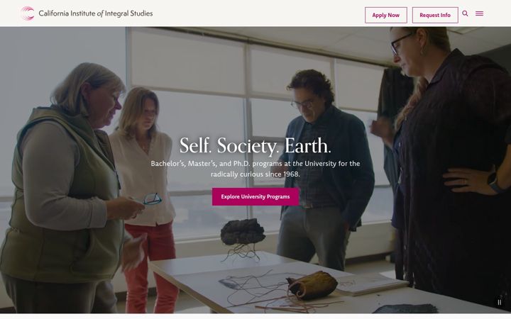 Screenshot of ciis.edu