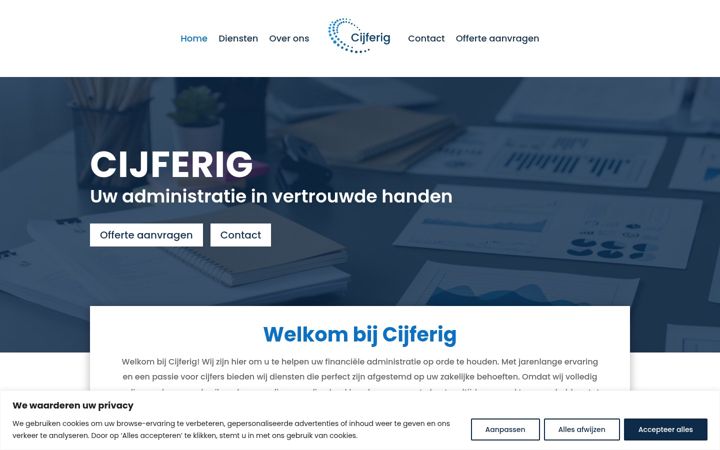 Zrzut ekranu cijferig.nl