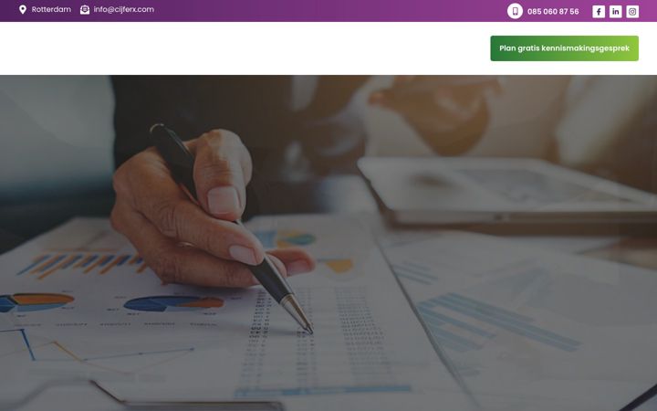 Screenshot of cijferx.com