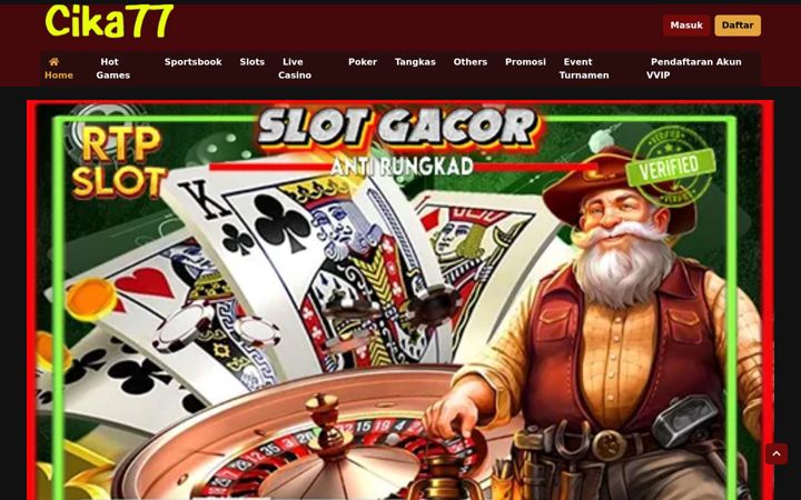 Screenshot of cika77.com